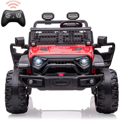 Garvee Ride - P Series: 24V Kids Ride-on Truck with Parental Remote Control, Battery Powered Ride on Car for Boys Girls 3-6 Yrs, Red