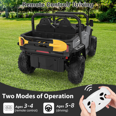 Garvee Ride - P Series: 24V Ride On Dump Truck for Big Kids, 4x4 Electric Car with Remote Control, Shovel, Bluetooth & Music, 24v Ride On Toys, Truck Car, Kids Electric Ride